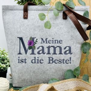 SOFORTKAUF Tasche Rosi hellgrau Meine Mama