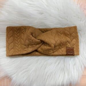 SOFORTKAUF Knotenstirnband cognac