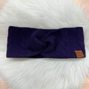 SOFORTKAUF Knotenstirnband dunkelviolett