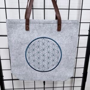 SOFORTKAUF Filztasche hg Lebensblume türkis