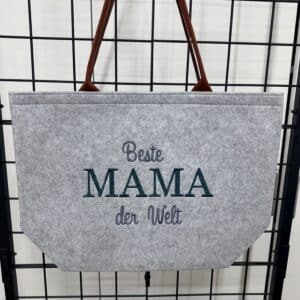 SOFORTKAUF Shopper hg Mama petrol glitzer
