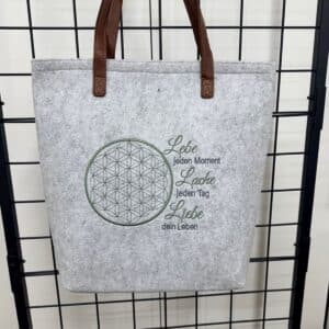 SOFORTKAUF Filztasche hg Lebe grün