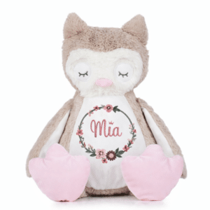 Kuschel Eule bestickt