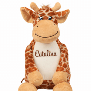 Kuschel Giraffe bestickt