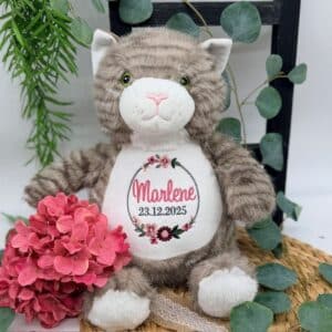 Kuschelkatze bestickt