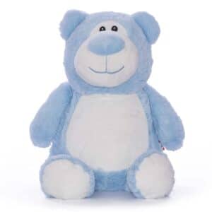 Kuschel Bär blau bestickt