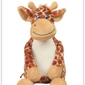 Kuschel Giraffe bestickt