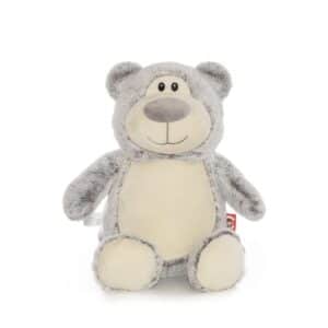 Kuschelbär grau bestickt