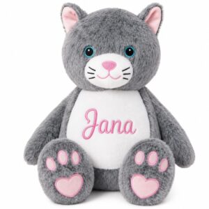 Kuscheltier Katze rosa